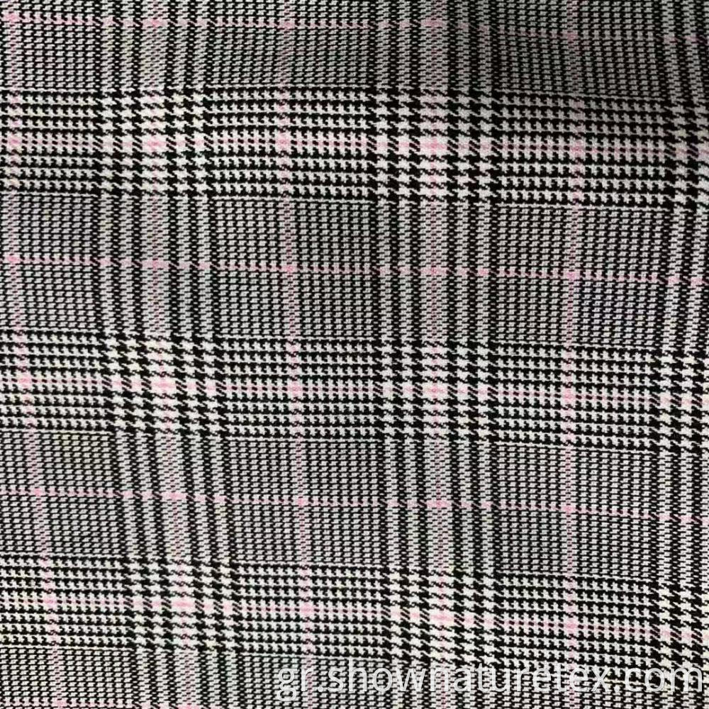 High Stretch Check Fabric for Pants